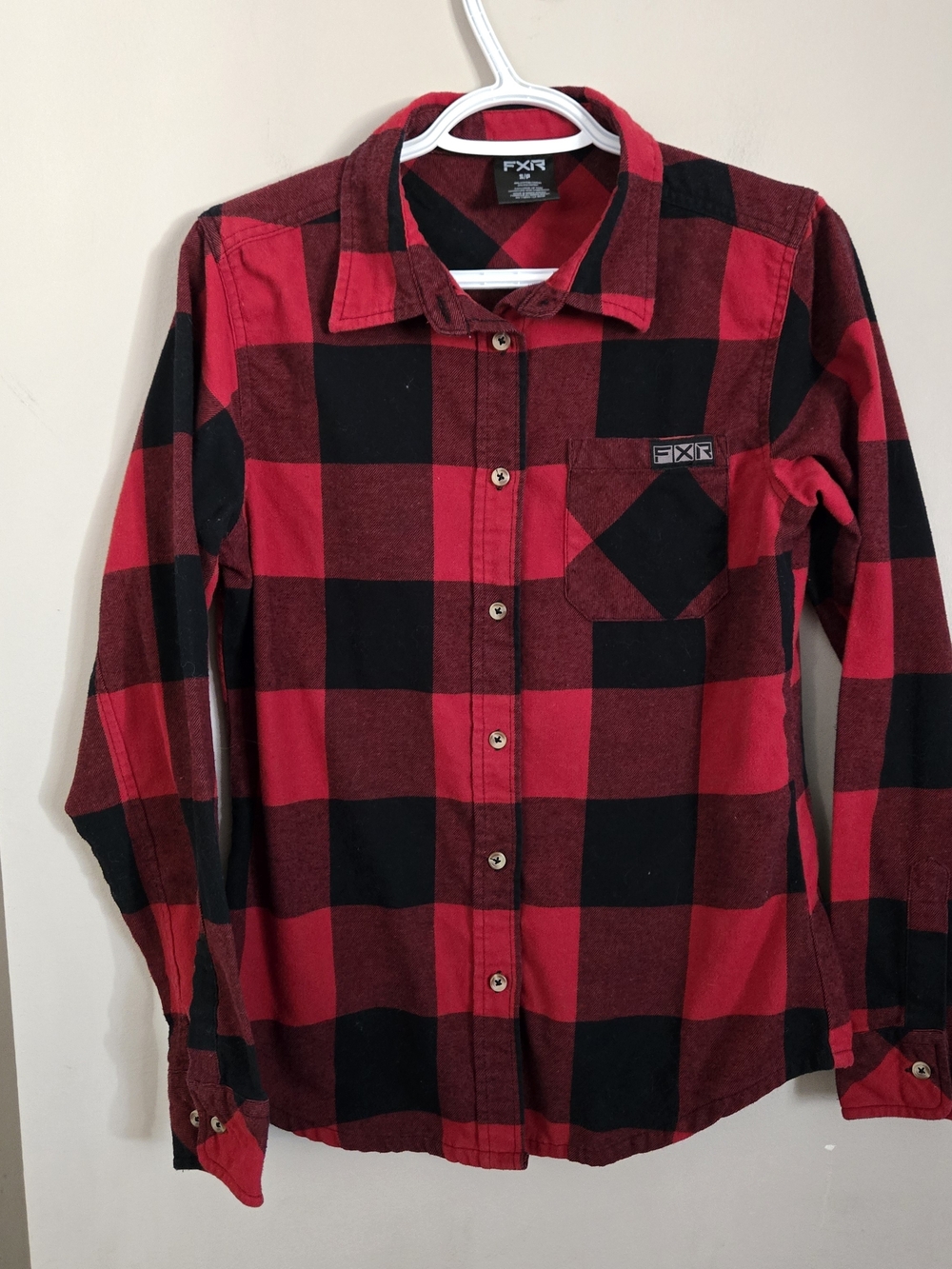 FXR Men’s Red and Black Buffalo Plaid Flannel Shirt